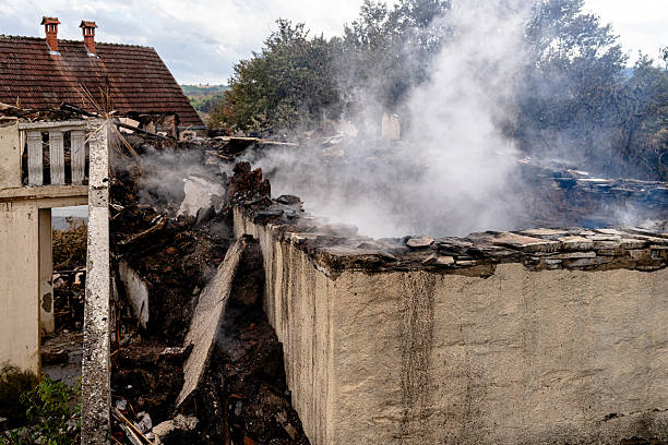 Professional Fire Damage Removal technician working in Hamilton, TX